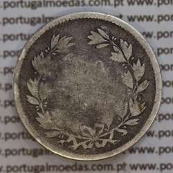 200 réis 1863 prata D. Luis I, dois tostões prata 1863, World Coins Portugal KM 507