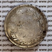 200 réis 1863 prata D. Luis I, dois tostões prata 1863, World Coins Portugal KM 507