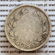 200 réis 1863 prata D. Luis I, dois tostões prata 1863, World Coins Portugal KM 507