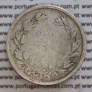 200 réis 1863 prata D. Luis I, dois tostões prata 1863, World Coins Portugal KM 507