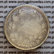 200 réis 1863 prata D. Luis I, dois tostões prata 1863, World Coins Portugal KM 507