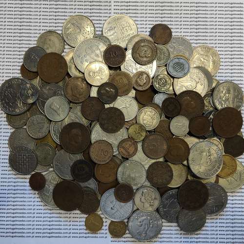 Lote de 250 moedas diferentes de Portugal, diversos estados conservação, diversas moedas desde 1880 até pré-sistema Euro