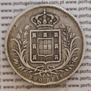 500 réis 1868 prata D. Luis I, moeda de cinco tostões prata 1868, World Coins Portugal KM 509 .L1.12.06.B8