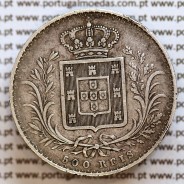 500 réis 1871 prata D. Luis I, moeda de cinco tostões prata 1871, World Coins Portugal KM 509. L1.12.08.A7