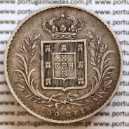 500 réis 1871 prata D. Luis I, moeda de cinco tostões prata 1871, World Coins Portugal KM 509. L1.12.08.B3