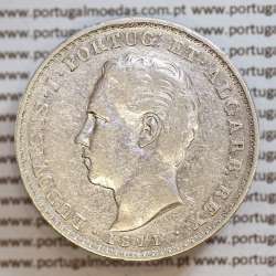 500 réis 1871 prata D. Luis I, moeda de cinco tostões prata 1871, World Coins Portugal KM 509. L1.12.08.b5