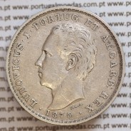 500 réis 1875 prata D. Luis I, moeda de cinco tostões prata 1875, World Coins Portugal KM 509 .L1.12.11.A5