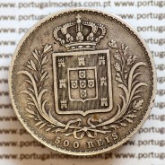 500 réis 1875 prata D. Luis I, moeda de cinco tostões prata 1875, World Coins Portugal KM 509 .L1.12.11.B3
