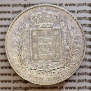 500 réis 1875 prata D. Luis I, moeda de cinco tostões prata 1875, World Coins Portugal KM 509 .L1.12.11.B4
