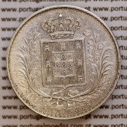 500 réis 1875 prata D. Luis I, moeda de cinco tostões prata 1875, World Coins Portugal KM 509 .L1.12.11.B5
