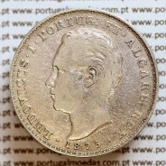 500 réis 1875 prata D. Luis I, moeda de cinco tostões prata 1875, World Coins Portugal KM 509 .L1.12.11.B5