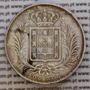 500 réis 1879 prata D. Luis I, moeda de cinco tostões prata 1879, World Coins Portugal KM 509 .L1.12.16.C5