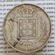 500 réis 1879 prata D. Luis I, moeda de cinco tostões prata 1879, World Coins Portugal KM 509 .L1.12.16.C5