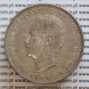 500 réis 1888 prata D. Luis I, moeda de cinco tostões prata 1888, World Coins Portugal KM 509 .L1.12.20.A4