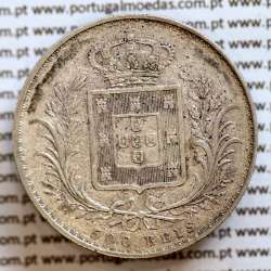 500 réis 1888 prata D. Luis I, moeda de cinco tostões prata 1888, World Coins Portugal KM 509 .L1.12.20.B7