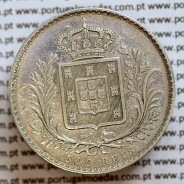 500 réis 1888 prata D. Luis I, moeda de cinco tostões prata 1888, World Coins Portugal KM 509 .L1.12.20.B8