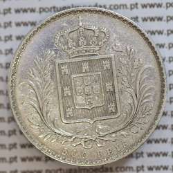 500 réis 1888 prata D. Luis I, moeda de cinco tostões prata 1888, World Coins Portugal KM 509 .L1.12.20.B8