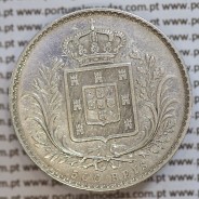 500 réis 1888 prata D. Luis I, moeda de cinco tostões prata 1888, World Coins Portugal KM 509 .L1.12.20.B8