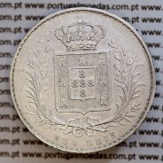 500 réis 1888 prata D. Luis I, moeda de cinco tostões prata 1888, World Coins Portugal KM 509 .L1.12.20.B9