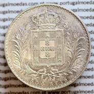 500 réis 1889 prata D. Luis I, moeda de cinco tostões prata 1889, World Coins Portugal KM 509 .L1.12.22.A9