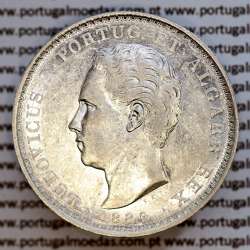 500 réis 1889 prata D. Luis I, moeda de cinco tostões prata 1889, World Coins Portugal KM 509 .L1.12.22.A9