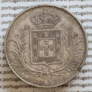 500 réis 1889 prata D. Luis I, moeda de cinco tostões prata 1889, World Coins Portugal KM 509 .L1.12.22.B3