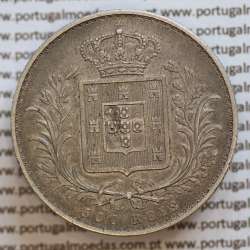 500 réis 1889 prata D. Luis I, moeda de cinco tostões prata 1889, World Coins Portugal KM 509 .L1.12.22.B6