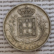 500 réis 1889 prata D. Luis I, moeda de cinco tostões prata 1889, World Coins Portugal KM 509 .L1.12.22.C5