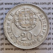 São Tomé e Príncipe 20 Centavos 1929 Alpaca, (Bela-), World Coins - Saint Thomas & Prince Island KM 3