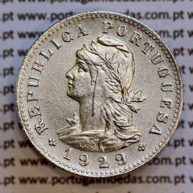 São Tomé e Príncipe 20 Centavos 1929 Alpaca, (Bela-), World Coins - Saint Thomas & Prince Island KM 3