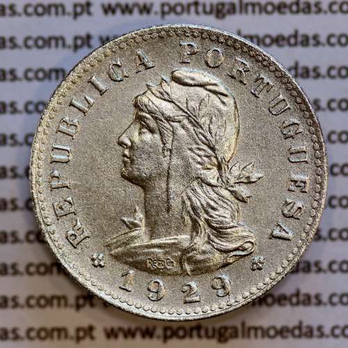 São Tomé e Príncipe 20 Centavos 1929 Alpaca, (Bela-), World Coins - Saint Thomas & Prince Island KM 3