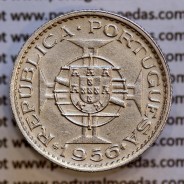 Angola 2$50 1956 cuproníquel, (2 escudos e 50 centavos 1956), (Bela-) 2 1/2 Escudos 1956 copper Nickel  World Coins Angola KM 77