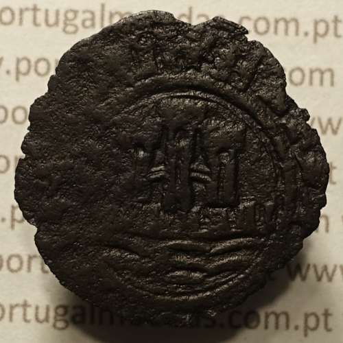 Ceitil Cobre de D. Afonso V (1438 -1481), Ceitil (1/6 Real Branco) Tipologia do catálogo F. Magro 1º Grupo -A5.1.2.2