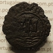 Ceitil Cobre de D. Afonso V (1438 -1481), Ceitil (1/6 Real Branco) Tipologia do catálogo F. Magro 1º Grupo -A5.1.2.2