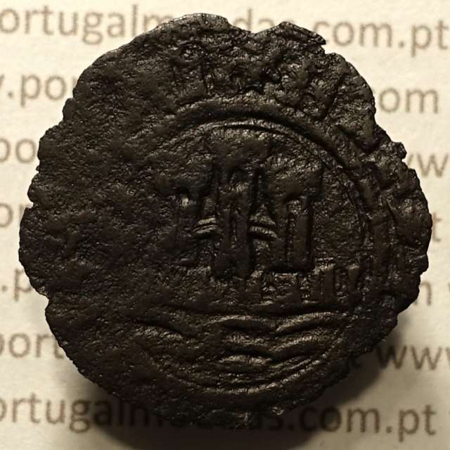 Ceitil Cobre de D. Afonso V (1438 -1481), Ceitil (1/6 Real Branco) Tipologia do catálogo F. Magro 1º Grupo -A5.1.2.2