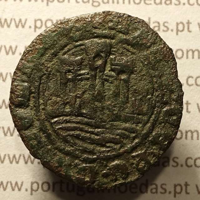 Ceitil Cobre de D. Afonso V (1438 -1481), Ceitil (1/6 Real Branco) Tipologia do catálogo F. Magro 1º Grupo -A5.1.2.5