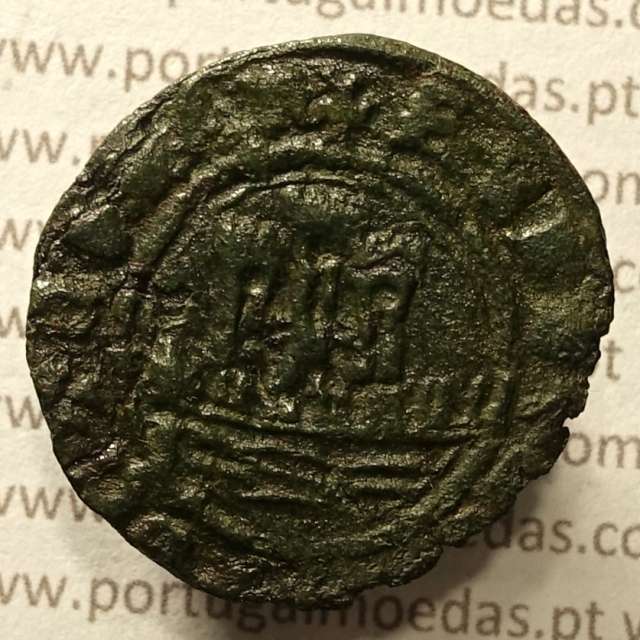 Ceitil Cobre de D. Afonso V (1438 -1481), Ceitil (1/6 Real Branco) Tipologia do catálogo F. Magro 1º Grupo - A5.1.2.5