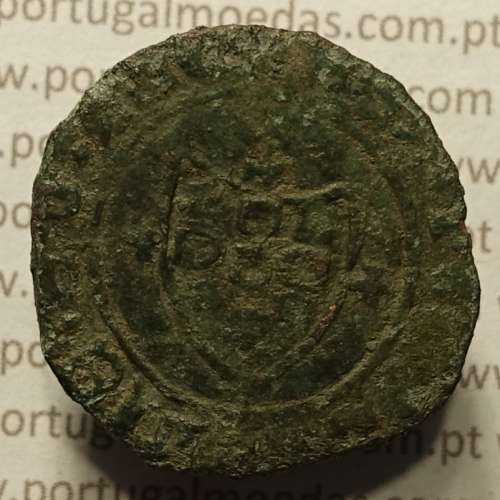 Ceitil Cobre de D. Afonso V (1438 -1481), Ceitil (1/6 Real Branco) Tipologia do catálogo F. Magro 1º Grupo - A5.1.2.10