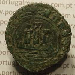 Ceitil Cobre de D. Afonso V (1438 -1481), Ceitil (1/6 Real Branco) Tipologia do catálogo F. Magro 1º Grupo - A5.1.2.10