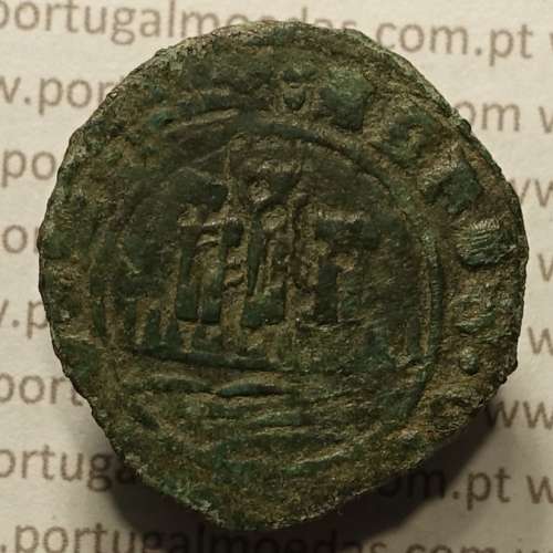 Ceitil Cobre de D. Afonso V (1438 -1481), Ceitil (1/6 Real Branco) Tipologia do catálogo F. Magro 1º Grupo - A5.1.2.10