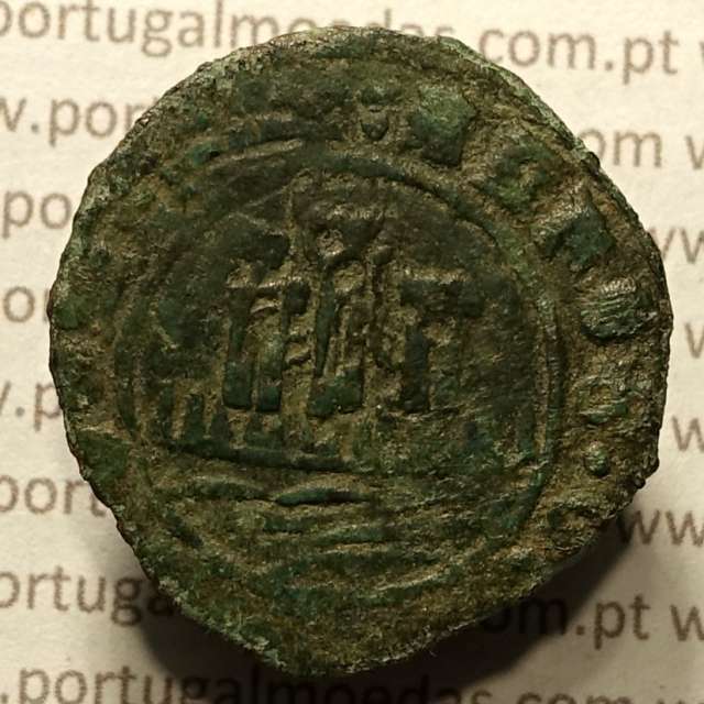 Ceitil Cobre de D. Afonso V (1438 -1481), Ceitil (1/6 Real Branco) Tipologia do catálogo F. Magro 1º Grupo - A5.1.2.10