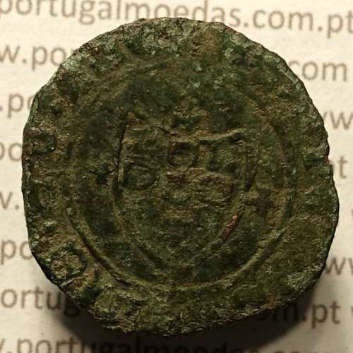 Ceitil Cobre de D. Afonso V (1438 -1481), Ceitil (1/6 Real Branco) Tipologia do catálogo F. Magro 1º Grupo - A5.1.2.10