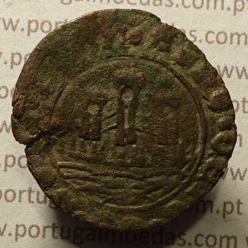 Ceitil Cobre de D. Afonso V (1438 -1481), Ceitil (1/6 Real Branco) Tipologia do catálogo F. Magro 1º Grupo - A5.1.2.10