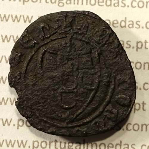 Ceitil Cobre de D. Afonso V (1438 -1481), Ceitil (1/6 Real Branco) Tipologia do catálogo F. Magro 1º Grupo - A5.1.2.10