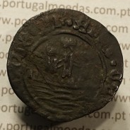 Ceitil Cobre de D. Afonso V (1438 -1481), Ceitil (1/6 Real Branco) Tipologia do catálogo F. Magro 1º Grupo - A5.1.2.10
