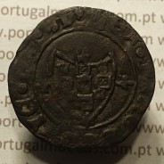 Ceitil Cobre de D. Afonso V (1438 -1481), Ceitil (1/6 Real Branco) Tipologia do catálogo F. Magro 1º Grupo - A5.1.2.10