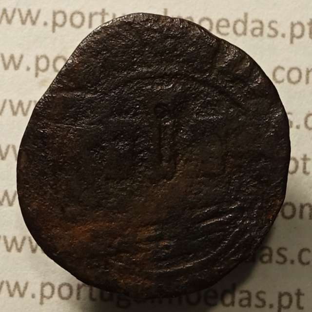 Ceitil Cobre de D. Afonso V (1438 -1481), Ceitil (1/6 Real Branco) Tipologia do catálogo F. Magro 1º Grupo - A5.1.2.10