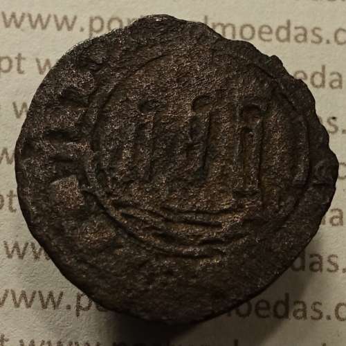 Ceitil Cobre de D. Afonso V (1438 -1481), Ceitil (1/6 Real Branco) Tipologia do catálogo F. Magro 1º Grupo - A5.1.2.12