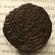 Ceitil Cobre de D. Afonso V (1438 -1481), Ceitil (1/6 Real Branco) Tipologia do catálogo F. Magro 1º Grupo - A5.1.2.12