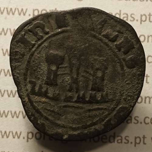 Ceitil Cobre de D. Afonso V (1438 -1481), Ceitil (1/6 Real Branco) Tipologia do catálogo F. Magro 1º Grupo - A5.1.2.13